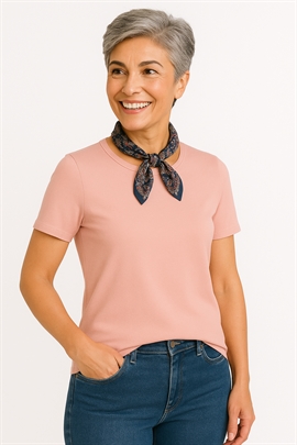 Veti Rosa ensfarvet t-shirt  - KØB 3 VETI T-SHIRTS. BLAND FARVERNE. BETALT KUN 250 I ALT