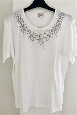 Flot ensfarvet hvid t-shirt fra Reflect Collection - kun str. M/L