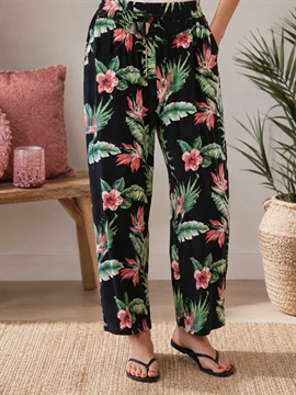 Blomstrede leggins fra Ofelia - kun str. S