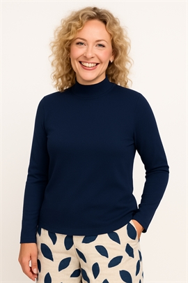 Sunday Turtleneck til damer i blå strik