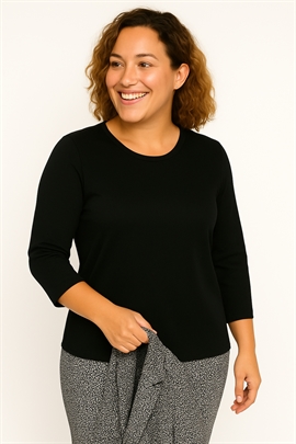 Basis t-shirt fra Long Island - sort