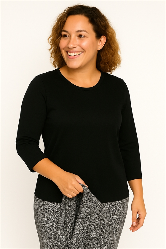 Basis t-shirt fra Long Island - sort