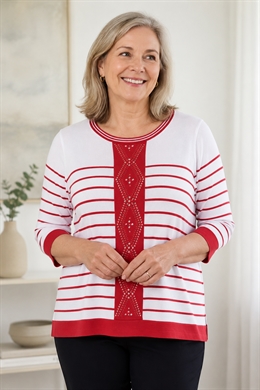 Fay Louise Stribet strik i coral