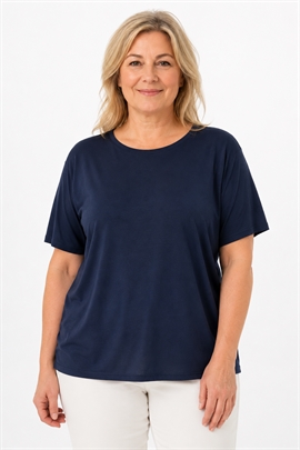 Klassisk marine t-shirt fra Signature - kun i str. 2XL