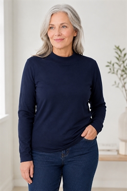 Sunday Turtleneck til damer i blå strik
