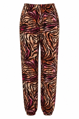 Leggings i jersey fra Signature med dyre print i jordfarver