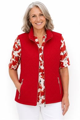 Rød vest fra Signature 