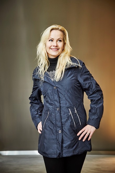 Sommer jakke dame fra Danwear i marine blå 