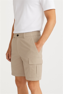 Herre shorts i beige elastik i taljen fra Roberto