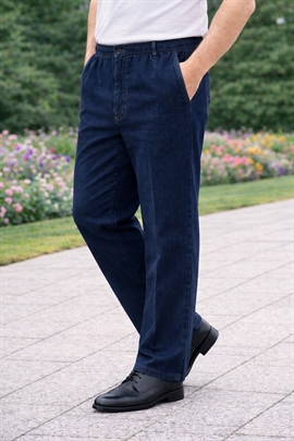 JENS - Cowboybukser til mænd med elastik i taljen  og lynlås 