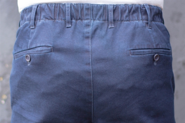 Sunwill bukser med elastik i taljen marine